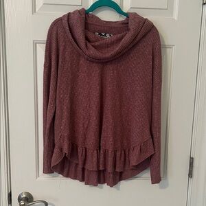 Maeve Cowl Neck Sweater - Dusty Rose